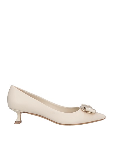 FERRAGAMO Court Off white Lambskin