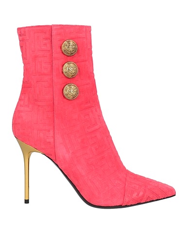 BALMAIN Ankle boot Coral Calfskin