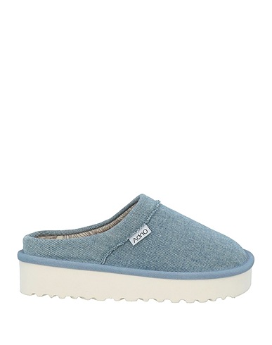 ADNO® Mules and clogs Light blue Textile fibers