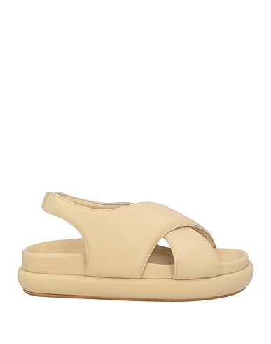 GIA BORGHINI Sandals Beige Leather