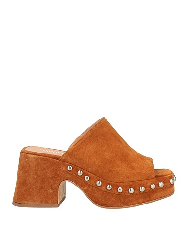 CURIOSITÉ Sandals Camel Leather