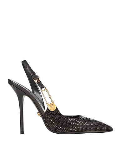VERSACE Pump Black Leather