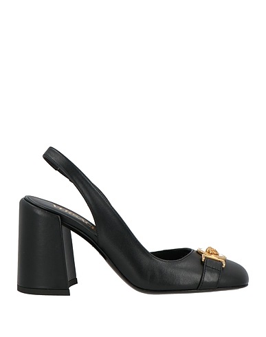 VERSACE Décolleté Nero 100% Pelle di vitello