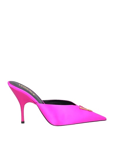 VERSACE Mules and clogs Fuchsia Textile fibers