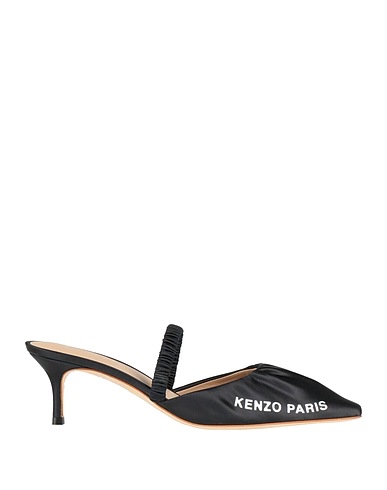 KENZO Mules and clogs Black Textile fibres
