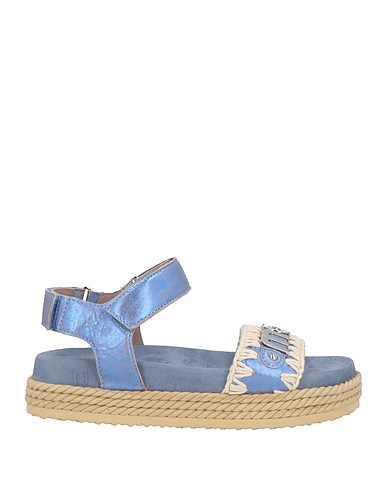 MOU Sandals Pastel blue Leather