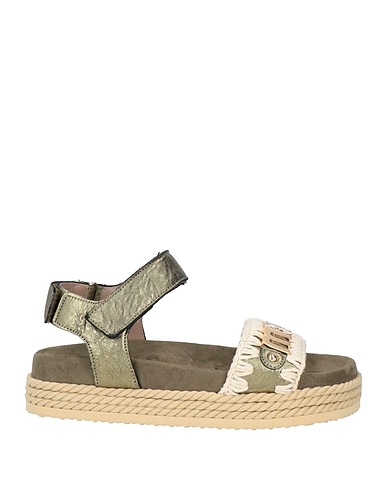 MOU Sandals Military green Leather