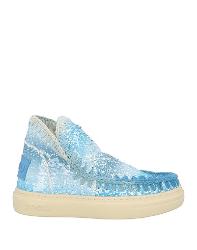 MOU Ankle boot Sky blue Textile fibres