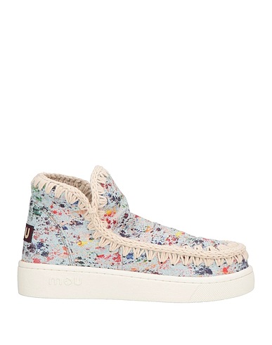 MOU Stiefelette Off white Gewebefasern
