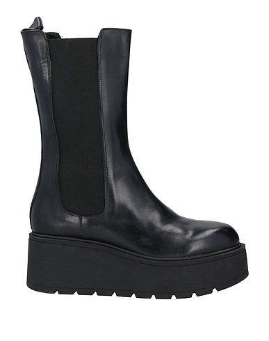 KOBRA Stiefelette Schwarz Leder