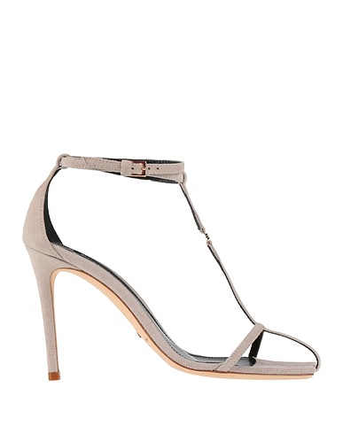 ELISABETTA FRANCHI Sandals Light grey Leather
