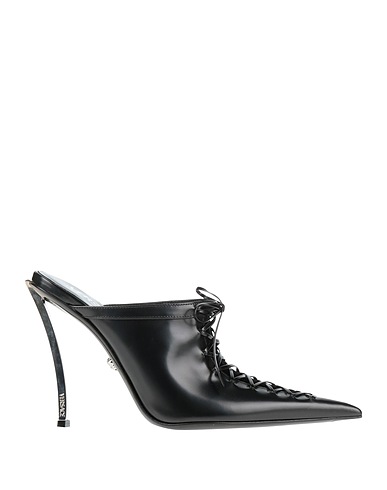 VERSACE Mules and clogs Black Calfskin