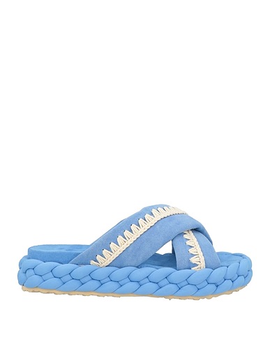 MOU Sandals Light blue Textile fibres