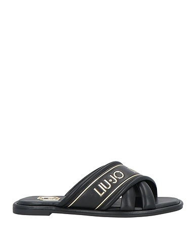 LIU •JO Sandals Black Textile fibres