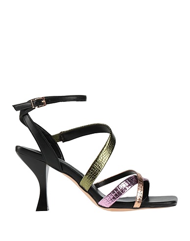 MANUFACTURE D'ESSAI Sandals Pink Textile fibers