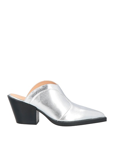 COPENHAGEN STUDIOS Mules and clogs Silver Leather