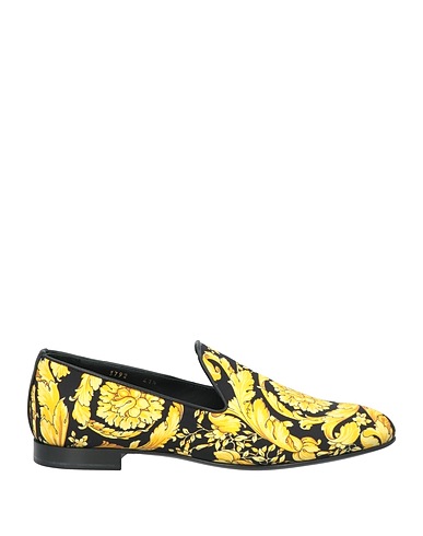 VERSACE Loafers Black Textile fibres