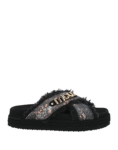 MOU Sandals Black Textile fibres