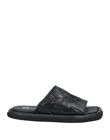MOMA Sandals Black Leather