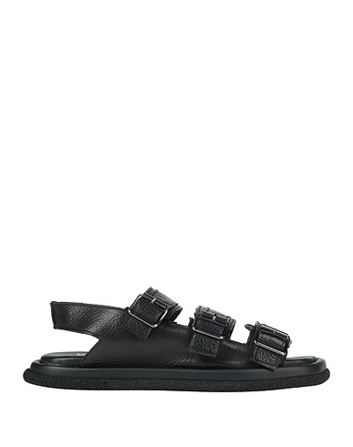 MOMA Sandals Black Leather