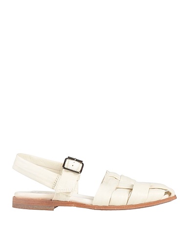 MOMA Sandals Cream Leather