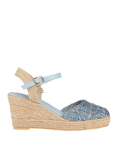 LAURA BIAGIOTTI Espadrilles Pastel blue Textile fibres