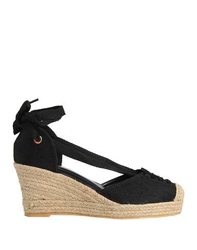 LAURA BIAGIOTTI Espadrilles Black Textile fibres