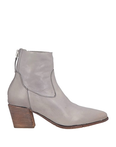 MOMA Ankle boot Light grey Leather
