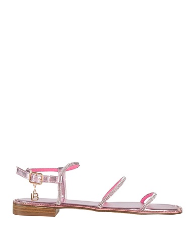 LAURA BIAGIOTTI Sandals Magenta Textile fibers
