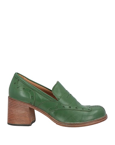 MOMA Loafers Green Leather
