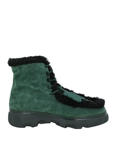 BURBERRY Stiefelette Militärgrün Leder