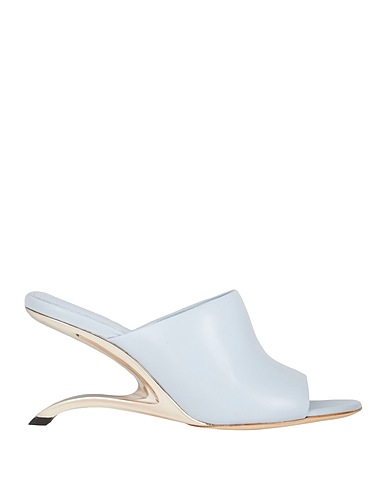 MCQUEEN Sandals Sky blue Leather