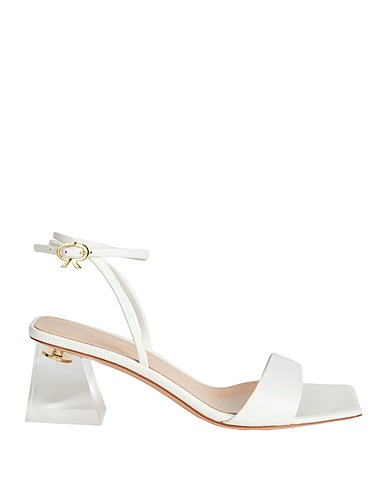 GIANVITO ROSSI Sandals White Leather