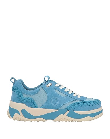MOU Sneakers Azure Cow leather, Textile fibres