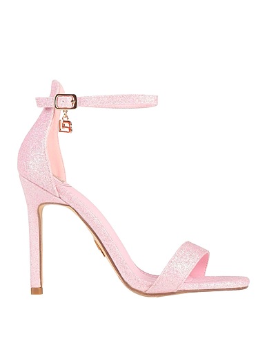 LAURA BIAGIOTTI Sandals Pink Textile fibres