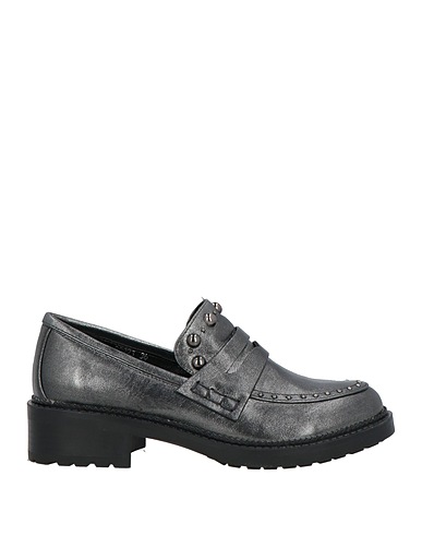 LUCIANO BARACHINI Loafers Charcoal Textile fibres
