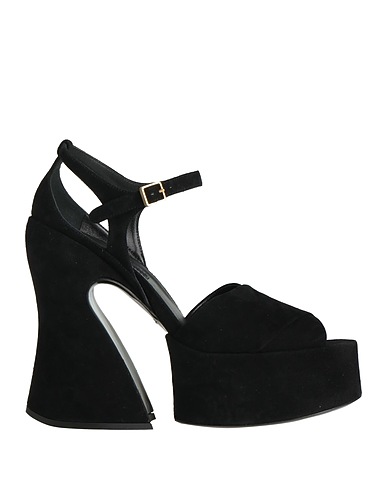 ROCHAS Sandals Black Leather