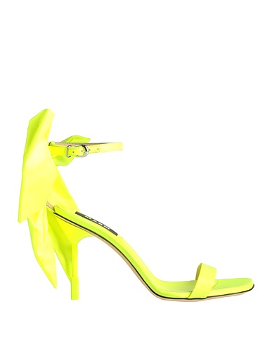 MSGM Sandals Yellow Textile fibres