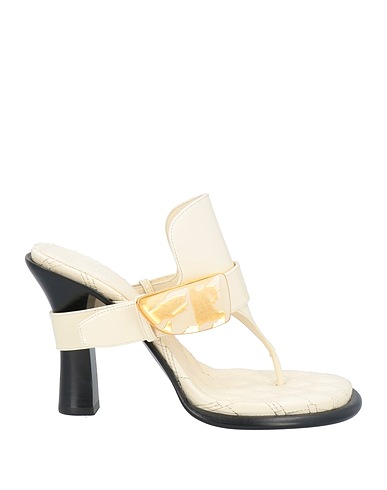 BURBERRY PRORSUM Flip flops Ivory Leather