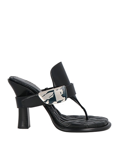 BURBERRY PRORSUM Flip flops Black Leather