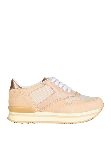 HOGAN Sneakers Sand Leather, Textile fibres