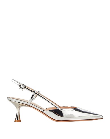 GIANVITO ROSSI Pump Silver Calfskin