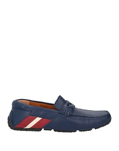 BALLY Loafers Blue Leather