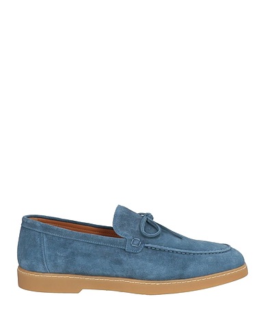 DOUCAL'S Loafers Slate blue Leather
