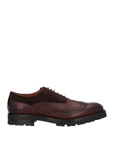 BALLY Laced shoes Chocolate brown Calfskin