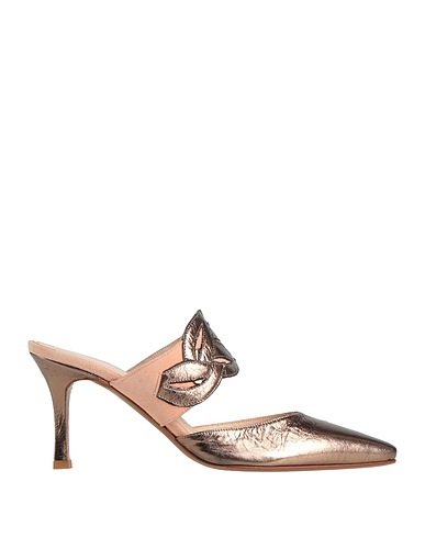 ROSE'S ROSES Mule e zoccoli Oro Pelle