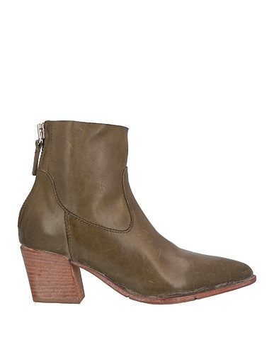 MOMA Ankle boot Military green Leather