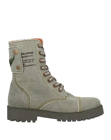 ZADIG&VOLTAIRE Ankle boot Military green Textile fibres