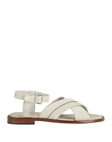 DOUCAL'S Sandals Light grey Calfskin