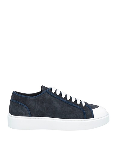 DOUCAL'S Sneakers Midnight blue Leather, Textile fibers